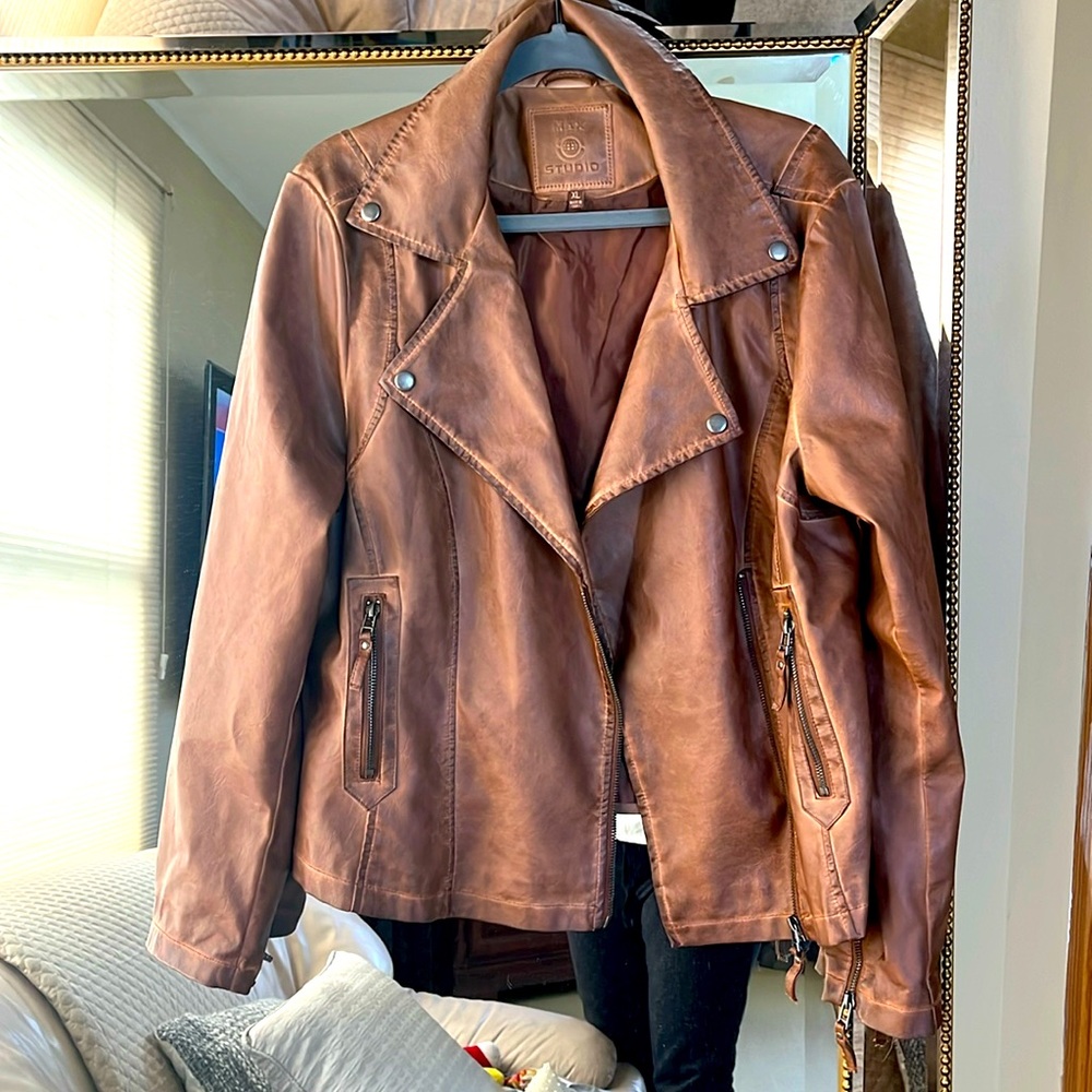 BNWOT faux leather jacket.  Impeccable.